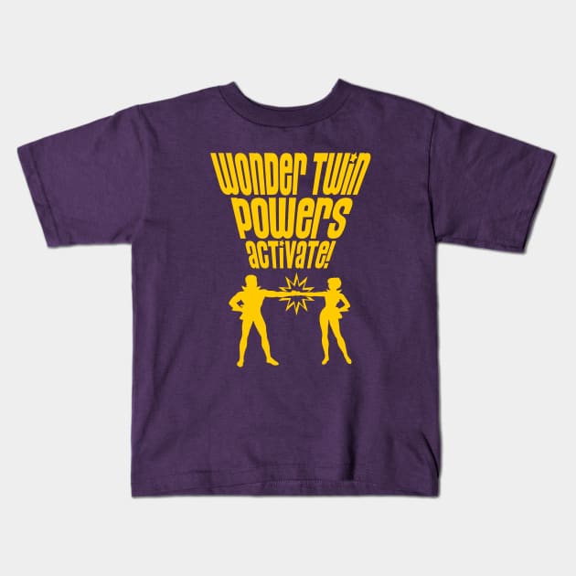 WONDER TWINS - 3.0 Kids T-Shirt by ROBZILLA